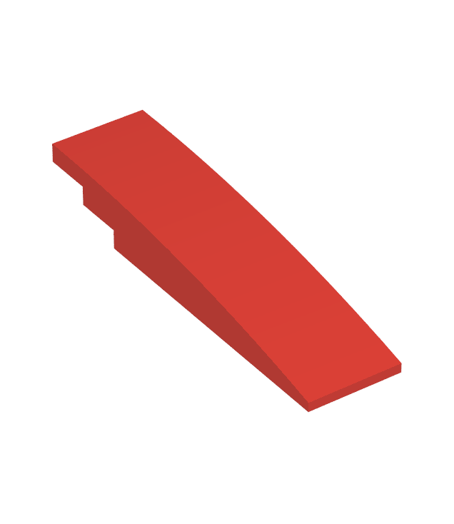 LEGO - Helling, gebogen 8 x 2 - Red | N