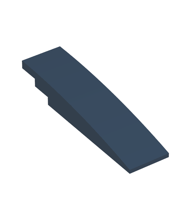 LEGO - Helling, gebogen 8 x 2 - Dark Blue | N