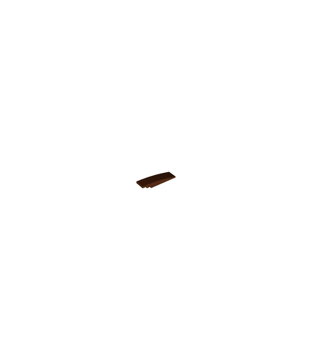 LEGO - Helling, gebogen 8 x 2 - Reddish Brown | N