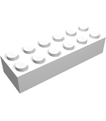 LEGO - Steen 2 x 6 - White | N - Thumbnail