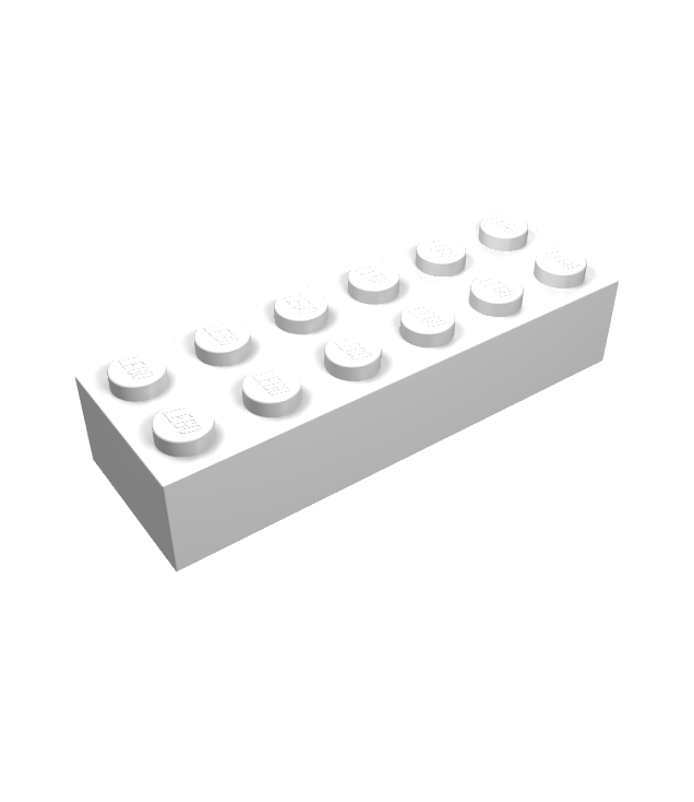 LEGO - Steen 2 x 6 - White | N