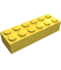 LEGO - Steen 2 x 6 - Yellow | N - Thumbnail