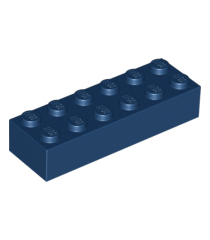 LEGO - Steen 2 x 6 - Dark Blue | N - Thumbnail