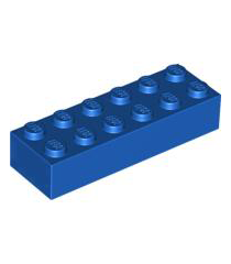 LEGO - Steen 2 x 6 - Blue | N - Thumbnail