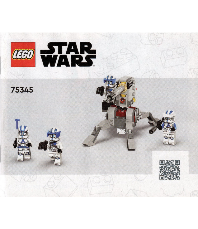 LEGO - 501e Clone Troopers gevechtspack-Instructieboek - | N