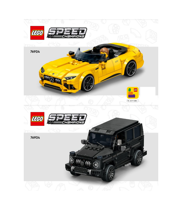 LEGO - Mercedes-AMG G 63 & Mercedes-AMG SL 63-Instructieboek - | N