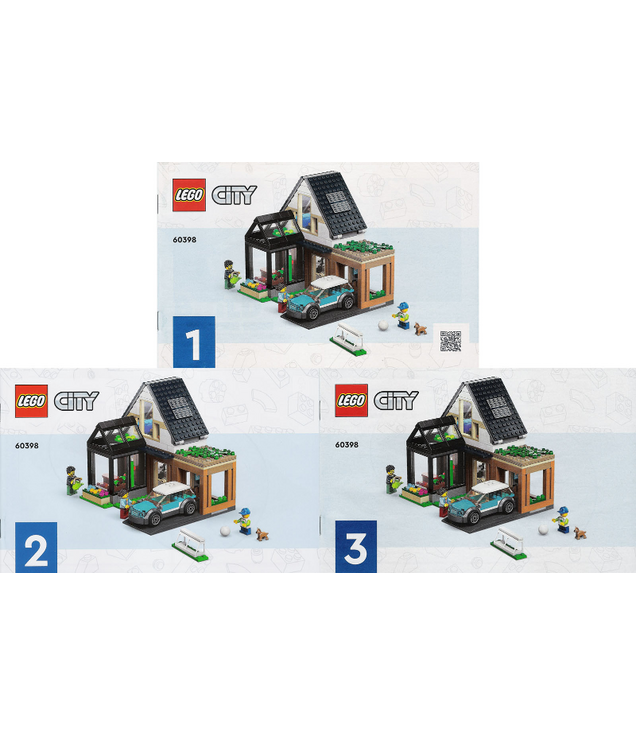 LEGO - Familiehuis en elektrische auto-Instructieboek - | N