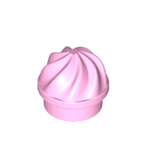 LEGO - Plaat, rond 1 x 1 met verticale wervel / draai - Bright Pink | N - Thumbnail