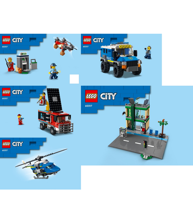LEGO - Politieachtervolging bij de bank-Instructieboek - | N