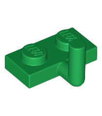 LEGO - Plaat, gemodificeerd 1 x 2 met staafarm omhoog (horizontale arm 5mm) - Green | N - Thumbnail