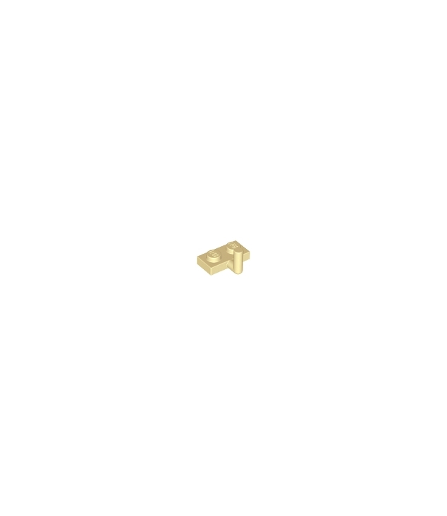 LEGO - Plaat, gemodificeerd 1 x 2 met staafarm omhoog (horizontale arm 5mm) - Tan | N