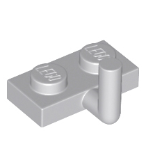 LEGO - Plaat, gemodificeerd 1 x 2 met staafarm omhoog (horizontale arm 5mm) - Light Bluish Gray | N - Thumbnail