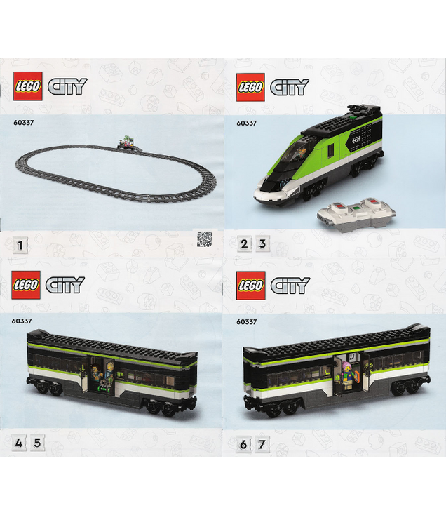 LEGO - Sneltrein voor passagiers-Instructieboek - | N
