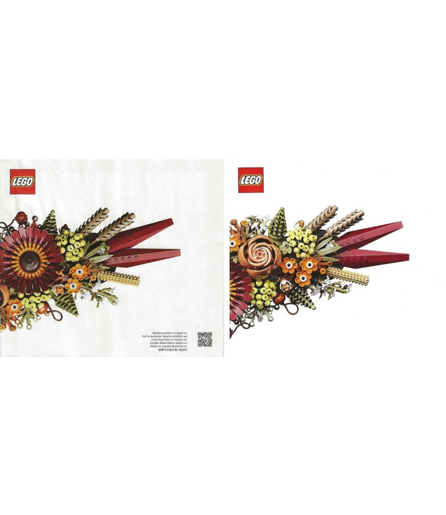 LEGO - Gedroogde bloemen tafelstuk-Instructieboek - | N