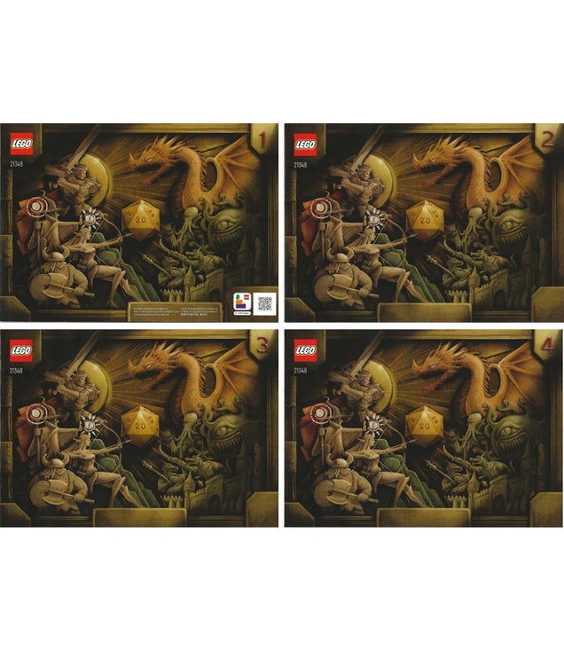 LEGO - Dungeons & Dragons: verhaal van de rode draak-Instructieboek - | N