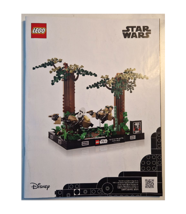 LEGO - Endor speederachtervolging diorama-Instructieboek - | N