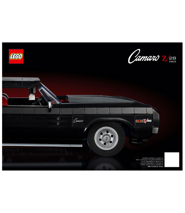 LEGO - Chevrolet Camaro Z28-Instructieboek - | N