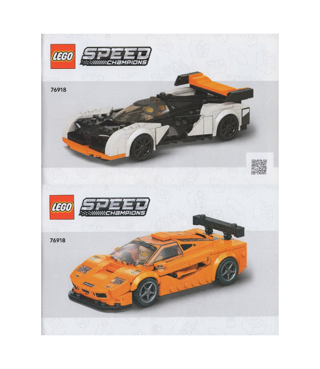 LEGO - McLaren Solus GT & McLaren F1 LM-Instructieboek - | N