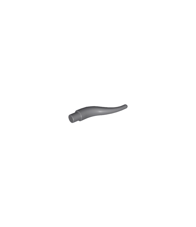 LEGO - Rundshoorn, lang - Dark Bluish Gray | N