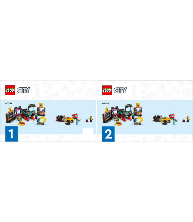 LEGO - Aangepaste autogarage-Instructieboek - | N