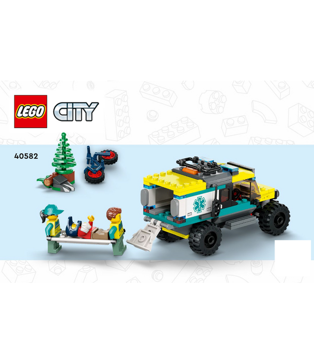 LEGO - 4x4 terreinambulance­redding-Instructieboek - | N