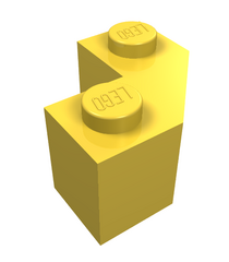 LEGO - Steen, gemodificeerd facet 2 x 2 - Yellow | N - Thumbnail