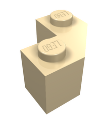LEGO - Steen, gemodificeerd facet 2 x 2 - Tan | N - Thumbnail