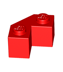 LEGO - Steen, gemodificeerd facet 2 x 2 - Red | N - Thumbnail
