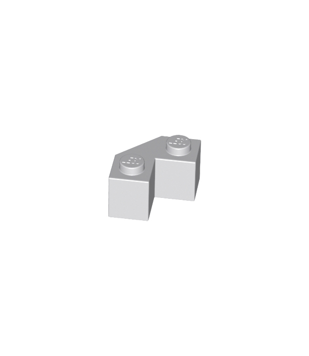 LEGO - Steen, gemodificeerd facet 2 x 2 - Light Bluish Gray | N