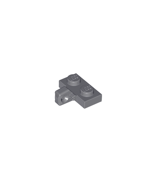 LEGO - Scharnierplaat 1 x 2 vergrendelend met 1 vinger aan zijkant - Dark Bluish Gray | N