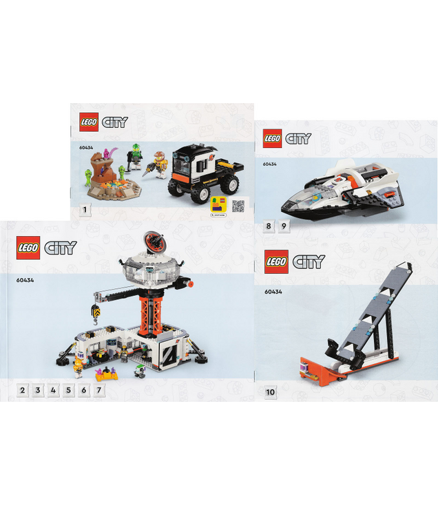 LEGO - Ruimtebasis en raketlanceerplatform-Instructieboek - | N