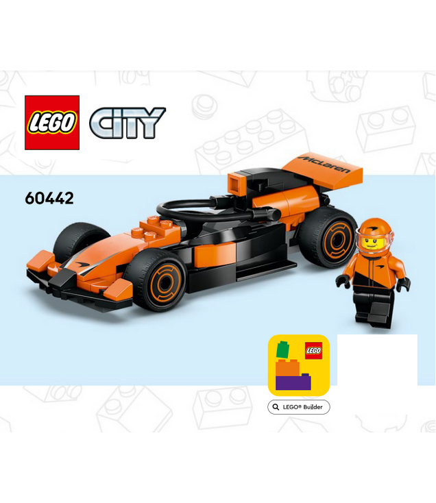 LEGO - F1-coureur met McLaren-raceauto-Instructieboek - | N