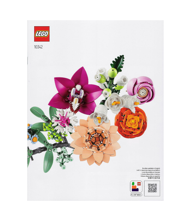 LEGO - Mooi roze bloemenboeket-Instructieboek - | N