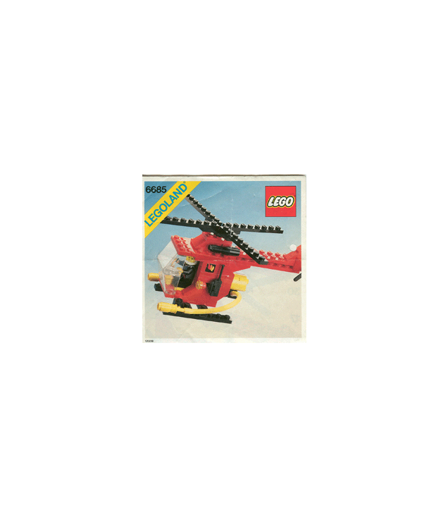 LEGO - Brandweerhelikopter 1 (goede staat)-Instructieboek - | U