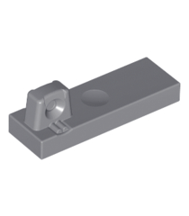 LEGO - Scharniertegel 1 x 3 vergrendelend met 1 vinger bovenop - Dark Bluish Gray | N - Thumbnail