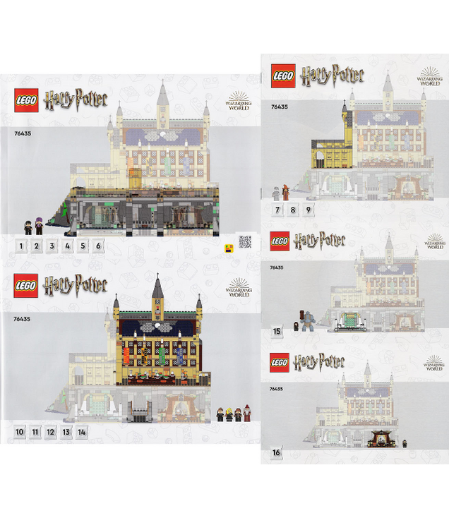 LEGO - Zweinstein-kasteel: de Grote Zaal-Instructieboek - | N