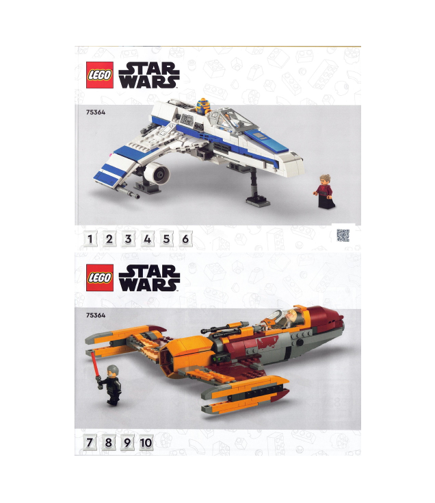 LEGO - Nieuwe Republiek E-Wing vs. Shin Hati’s sterrenschip-Instructieboek - | N