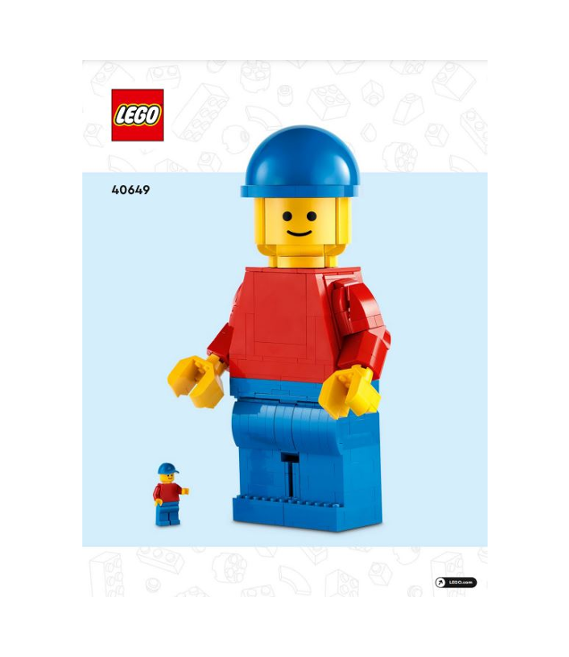 LEGO - Vergrote LEGO-minifiguur-Instructieboek - | N