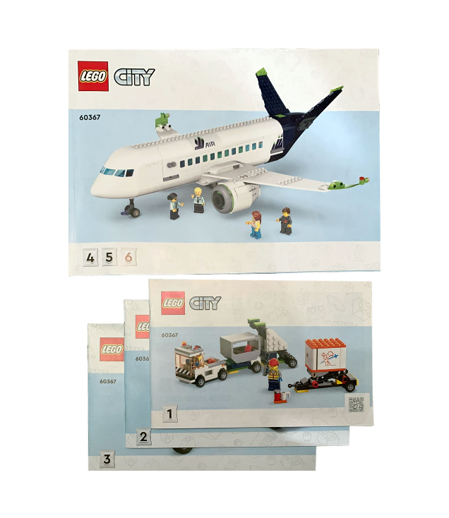 LEGO - Passagiersvliegtuig-Instructieboek - | N