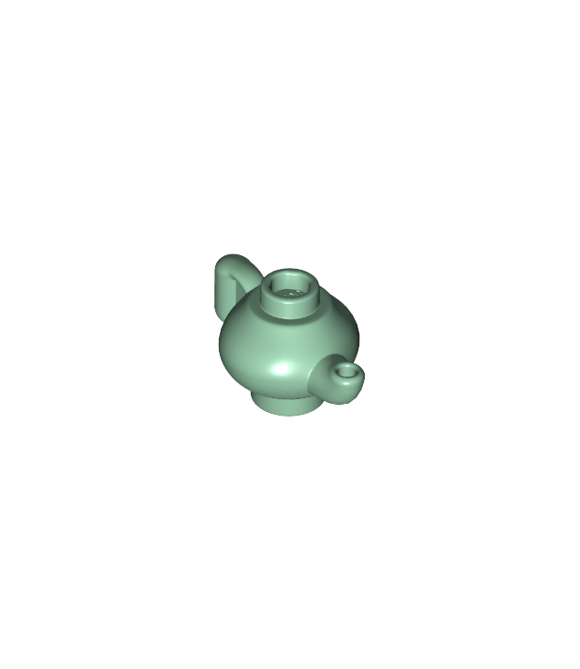 LEGO - Minifiguur-accessoire, theepot - Sand Green | N