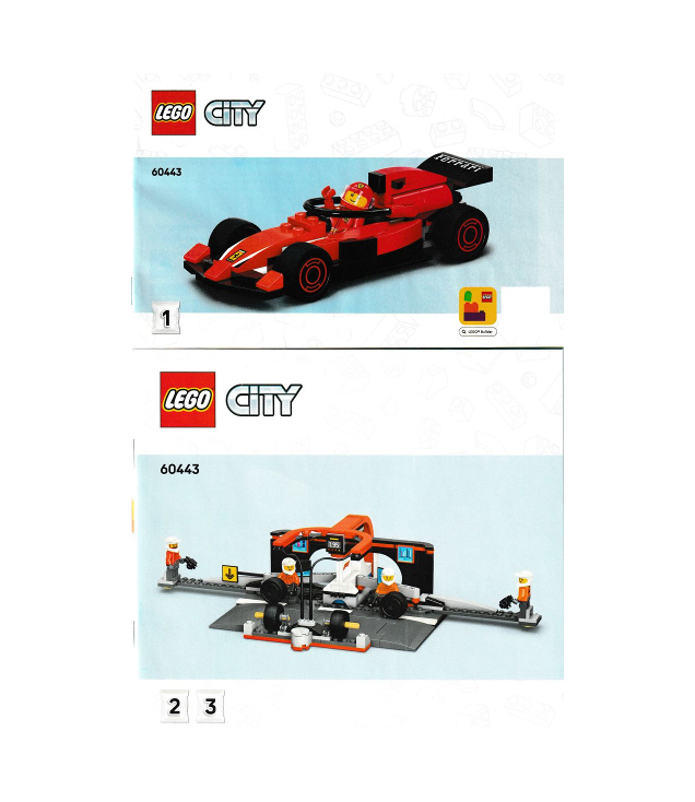 LEGO - F1-pitstop & pitcrew met Ferrari-auto-Instructieboek - | N