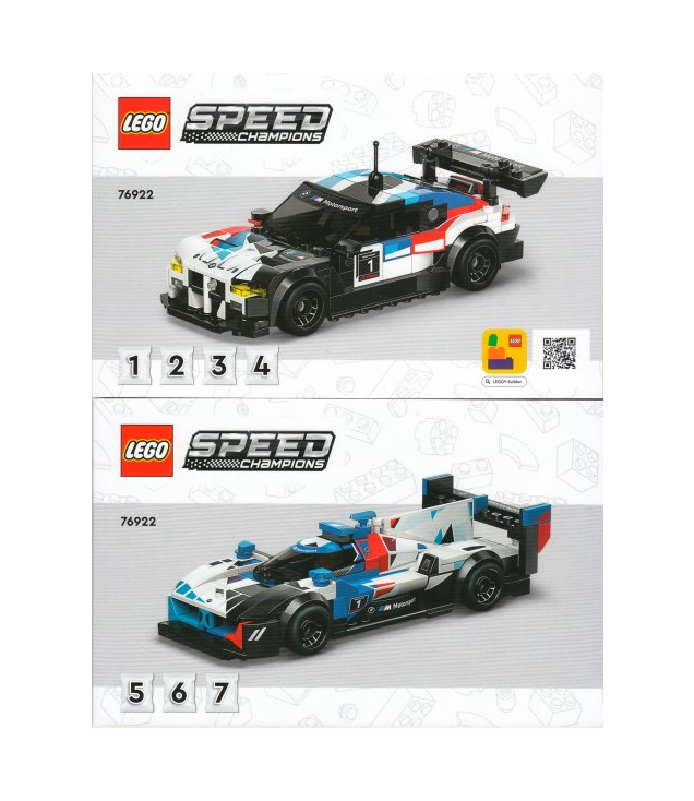 LEGO - BMW M4 GT3 & BMW M Hybrid V8-Instructieboek - | N