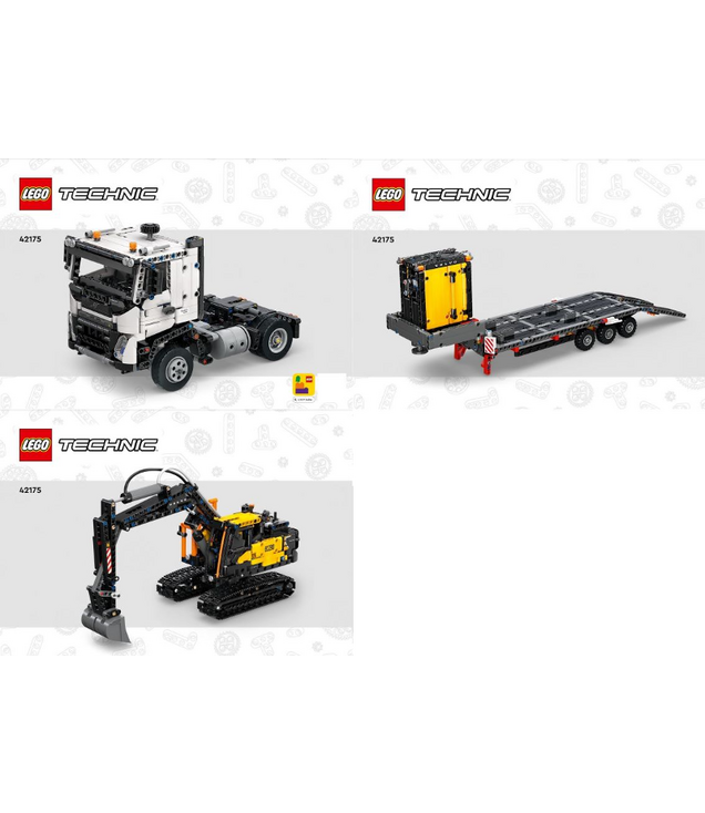 LEGO - Volvo FMX-vrachtwagen & EC230 elektrische graafmachine-Instructieboek - | N