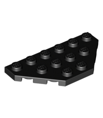 LEGO - Wig, plaat 3 x 6 met afgesneden hoeken - Black | N - Thumbnail