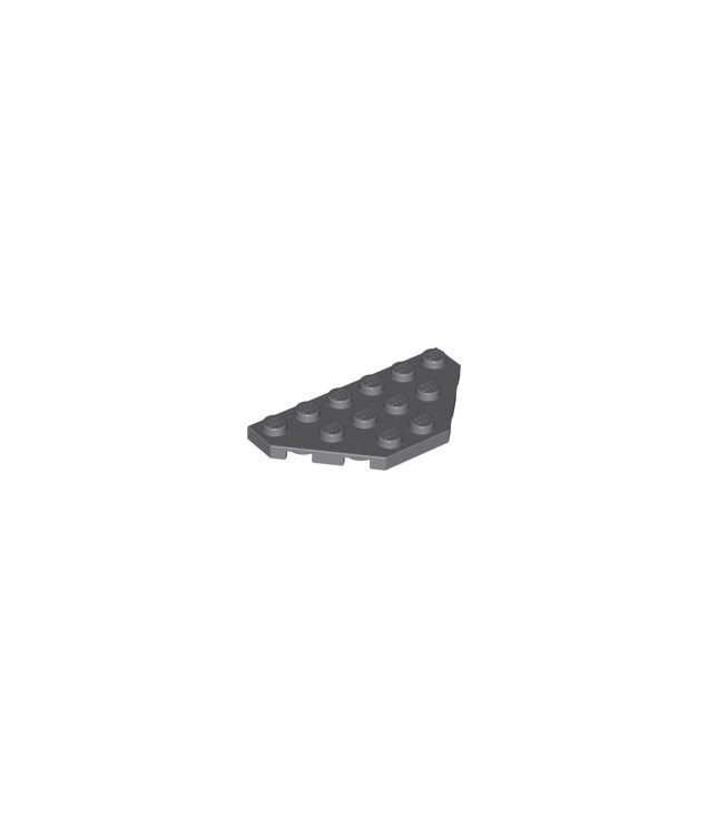 LEGO - Wig, plaat 3 x 6 met afgesneden hoeken - Dark Bluish Gray | N