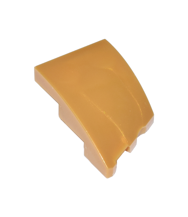 LEGO - Wig 3 x 2 links zonder noppen - Pearl Gold | N