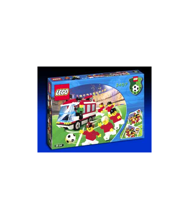 LEGO - Verpakking: 3407-1 – Rode Voetbalbus - | N