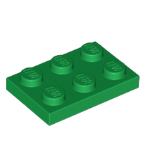 LEGO - Plaat 2 x 3 - Green | N - Thumbnail