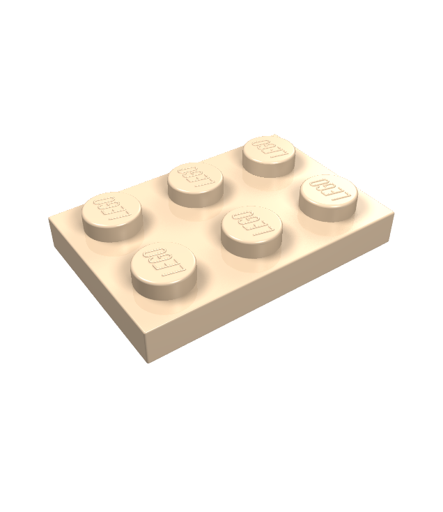 LEGO - Plaat 2 x 3 - Light Nougat | N