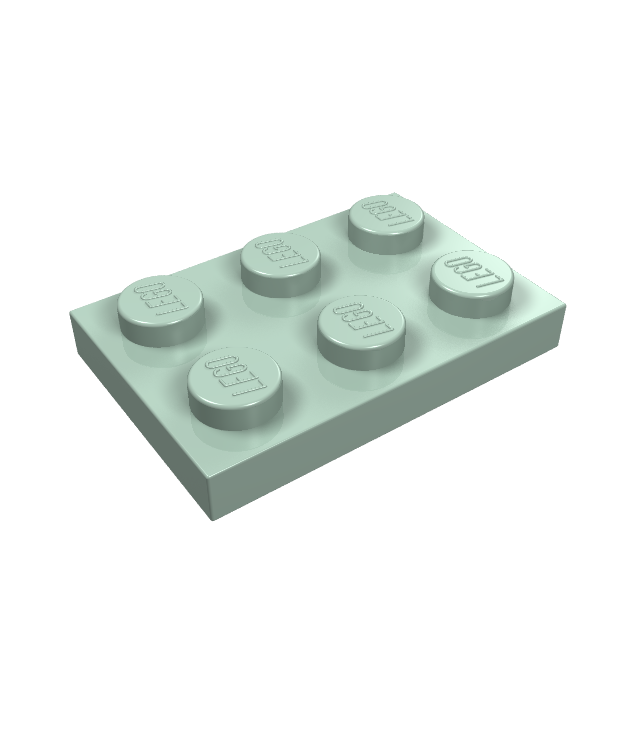 LEGO - Plaat 2 x 3 - Sand Green | N